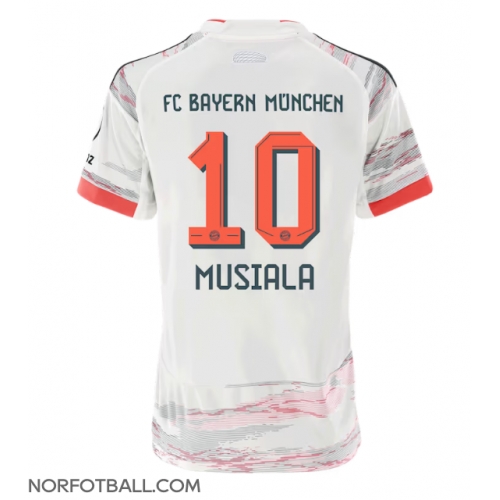 Billige Fotballdrakt Bayern Munich Jamal Musiala #10 Replika Bortedrakt Dame 2025-26 Kortermet Billige Fotballdrakt Bayern Munich Jamal Musiala #10 Replika Bortedrakt Dame 2025-26 Kortermet